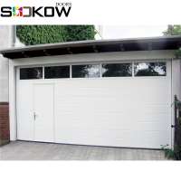 garage door with windows