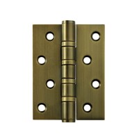 Stainless Steel Butt Bearing Heavy Flat Flush Hinge, 4 Inch Antique Brass Exterior Wood Door Hinge